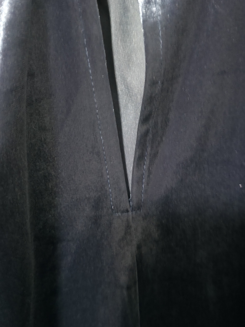 Banana Republic Satin-Look Navy Blouse